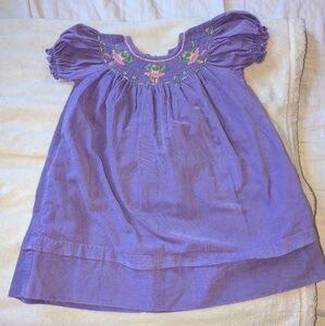 ANAVINI Toddler Girl's Smocked Embellished Corduroy Dress - Size 18 Mos.